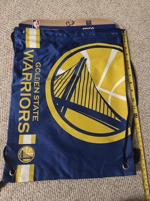 FOCO NBA Golden State Warriors Drawstring Backpack 18” X 14 New NWT - Image 1 of 2