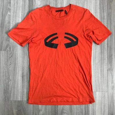 Camiseta Helmut Lang Mujer Mediana Naranja Manga Corta Crew Gráfico Halloween Foto 1 de 4