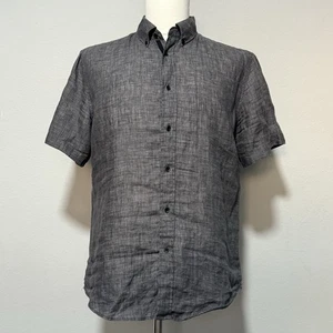 Rag & Bone NY Linen short-sleeve Fit 2 Tomlin Shirt. Breathable 100% Linen.Sz M - Picture 1 of 8