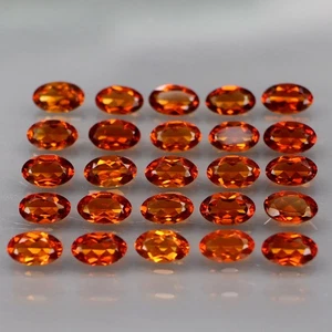 Ovalado 5x3mm.Real Oro 100% Natural Amarillo Citrino Brasil 25 Piezas/5.09Ct. - Imagen 1 de 6