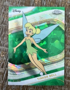 2025 Topps Chrome Disney Sapphire Tinker Bell Green Refractor /99 - Picture 1 of 3