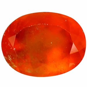 2.91Ct Exclusive Oval 9.2 x 7.8 MM Orange Red Sri Lanka Natural Hessonite Garnet - Picture 1 of 5