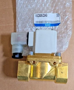 SMC VXZ262KZ2AG Magnetventil, Pilot OP 2-Port, 1" NPT, 24V, Norm. geschlossen (neu) - Bild 1 von 12