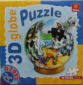 DT67814-GP-04_D - D-Toys - 3d Globe Puzzle - Fairytales 4 (Damaged Box) - Picture 1 of 1