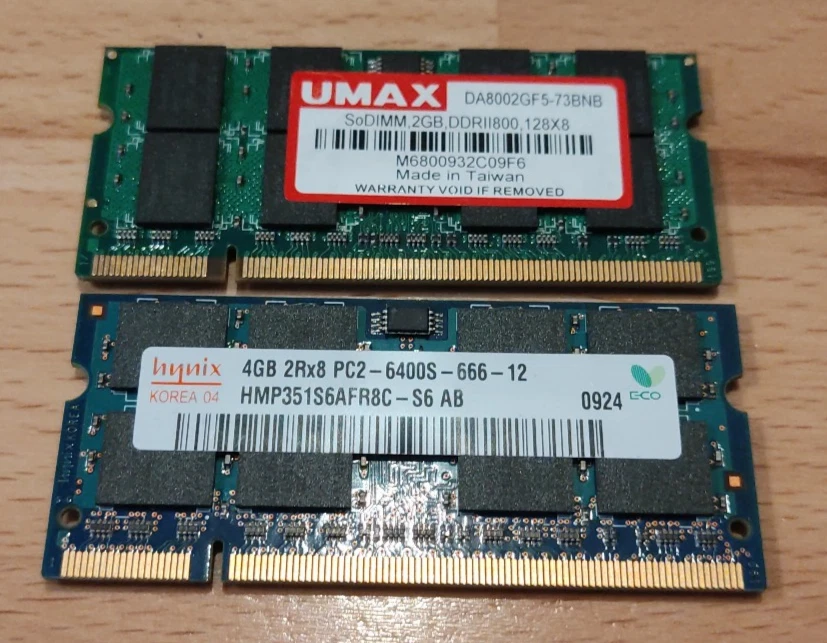 6GB (4GB+2GB) DDR2 667 Mhz RAM für Apple iMac 2007 7,1 20"/24", Speicher SO-DIMM - Bild 1 von 1