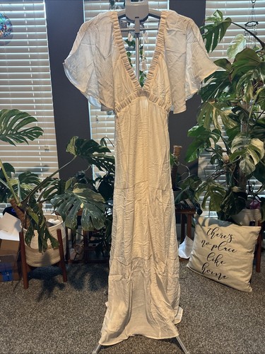 OFF WHITE Abito Hyfve My Darling nuovo bianco sporco taglia small