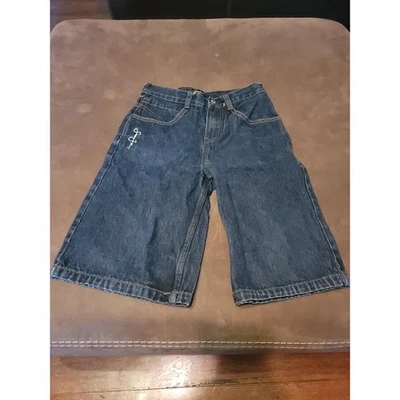 Shorts jeans azul masculino Sean John tamanho 12 em muito bom estado - Imagem 1 de 4