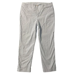 Chico’s Pants Women 4T (US 20 Tall) Light Blue Crop Ponte Pull On Stretch Beachy - Picture 1 of 20