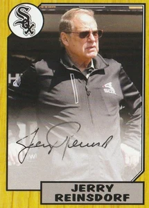 WORLD CHAMPION CHICAGO WHITE SOX OWNER HOF'ER JERRY REINSDORF SIGNED CUSTOM CARD - Picture 1 of 2