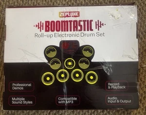 Zepluxe Boomtastic Roll Up Electronic Drum Set - Tested And Working Great - Picture 1 of 7