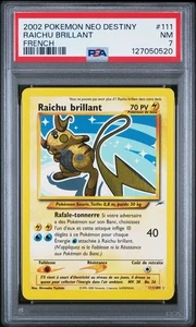 Raichu Brillant Pokémon Neo Destiny - French 111/105 Holo PSA 7 - Picture 1 of 4