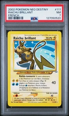 Raichu Brillant Pokémon Neo Destiny - French 111/105 Holo PSA 7 - Image 1 of 4