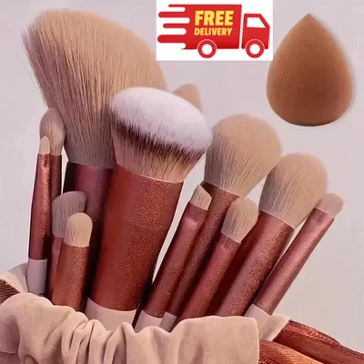 13 Pcs Soft Fluffy Makeup Brush Set Foundation Powder Eyeshadow Brushes Kit
