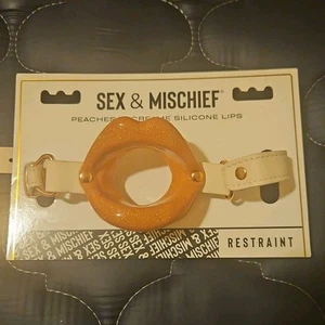 Lip Mouth Gag, Soft Silicon Lips, Ring Gag, Adjustable and Lifelike, BDSM, Lips - Picture 1 of 1