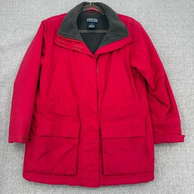 Lands End Red Petite SZ XSP 2-4 Winter Coat Chore Jacket Insulated Fleece Lined - Image 1 of 4