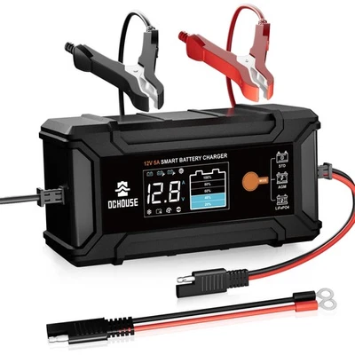 DC HOUSE 12V/36V/48V 5A 10A 18A 20A Lithium Batterieladegerät von LiFePO4 Batterien