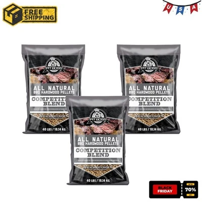 Pit Boss 100% натуральная лиственная древесина соревновательная смесь гранулы для гриля барбекю 3 УПАКОВКИ - Изображение 1 из 4