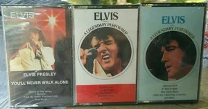 NEW Elvis PRESLEY CASSETTE 3-Pack A Legendary Performer VOL 1 & 2 + You'll Never - Picture 1 of 7