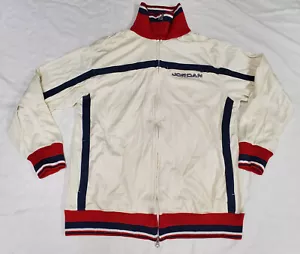 Air Jordan Full-Zip Warm-Up Jacke Herren Gr. L Beige/Navy Track - Bild 1 von 12