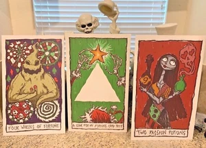 Haunted Mansion Holiday Tarot Cards GIANT Halloween Prop 17x28 Disneyland MNSSHP - Picture 1 of 3