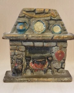Antique Hearth Cast Iron Doorstop, National Foundry - Picture 1 of 8