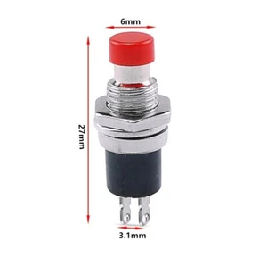 Momentary On Off Push Button Switch SPST 3 Pack Normally Closed Contacts Model - Picture 1 of 5