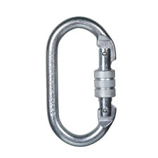 25KN O-Shaped Screw Locking Carabiner Clip Hook for Mountaineering Rock Climbing