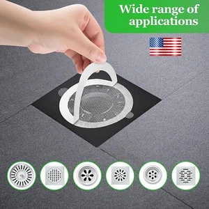 20× Disposable Shower Drain Hair Catcher Mesh Sticker Strainers for Shower Drain - Picture 1 of 14