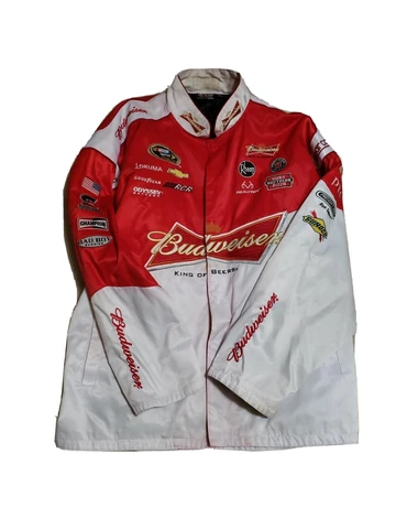 NASCAR Chase Authentic Kevin Harvick Budweiser Embroidered  Racing Jacket 4XL Cover