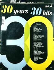 30 YEARS 30 HITS no 3 1966 Song / Music Book  (PVG) 310a