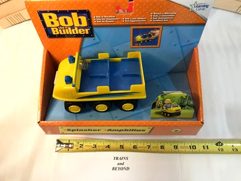 Bob the Builder SPLASHER - LC65217 - plastic push toy by TOMY - New & rare Cover