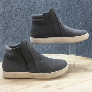 Austin Boots Women 6.5 Gray Kayla Zip Ankle Bootie Sneakers Suede Casual Comfort - Picture 1 of 10