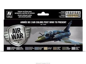 Vallejo ARMEE DE L'AIRCOLORS POST WWII TO PRESENT Paint Set New - Picture 1 of 1