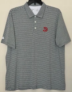 Camisa polo para hombre Atlanta Hawks talla XL gris a rayas logotipo bordado - Imagen 1 de 6