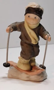 Pretty As A Picture Boy Skier I'M ON MY WAY TO YOU 1998 Enesco Kim Anderson - Picture 1 of 7