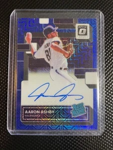 Aaron Ashby 2022 Optic Rated Rookie Blue Mojo Autograph /99 RRS-AA - Bild 1 von 2