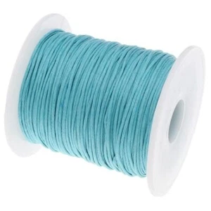 Plastic String Strap - 1MM Waxed Cotton Cord Thread DIY Rope Bead Making100Yards - Picture 1 of 49