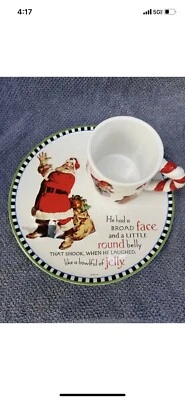 Hallmark 'Twas The Night Before Christmas' Cookie Plate & Mug NIB - Image 1 of 3
