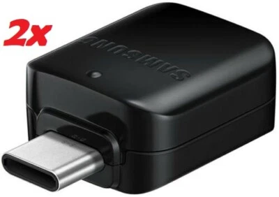 2X Original Samsung OTG Connector Adapter Typ C USB Note 20 10 9 A8 A40 A50 A70 - Bild 1 von 4