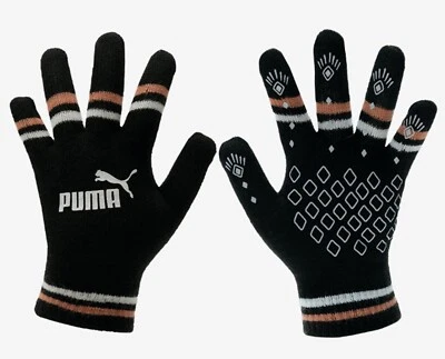 Guantes de punto PUMA unisex CAT LOGO Magic III negro melocotón correr gimnasio guante 04180009 Foto 1 de 4