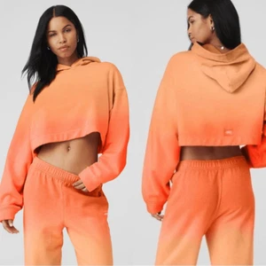 ALO Yoga Ombre Bae Hoodie in sunset orange - Picture 1 of 7