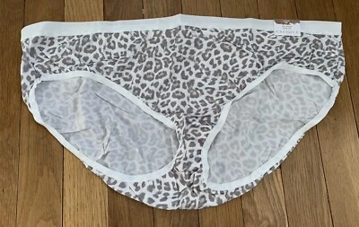 Panty de nailon Lane Bryant Cacique No Show Hipster talla grande 22/24 blanco tostado leopardo Foto 1 de 4