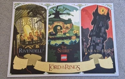 LEGO 6594064 The Lord of the Rings: Trio Art Print - A3 Poster - New