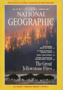 National Geographic February 1989 Magazine "The Great Yellowstone Fires" Issue - Picture 1 of 2