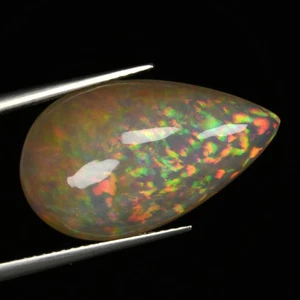 8.90 Ct IF Perfect Pear 22.7 x 8.3 MM Multi Colors Play Welo Rainbow Fire Opal - Picture 1 of 5