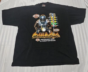 Harley Davidson Screaming Eagle Parts NHRA Biker T-Shirt Size XL - Picture 1 of 5