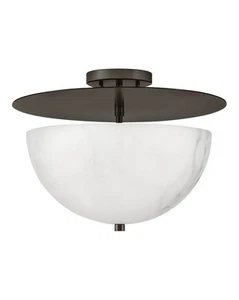 Fredrick Ramond FR41023 Inez 3 Light 16"W Semi-Flush Bowl Ceiling - Black - Picture 1 of 1