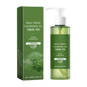 Green Tea Cleansing Oil Gentle Makeup Remover Deep Cleansing Non Greasy 100ml - Picture 1 of 12