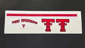 Texas Tech Red Raiders "1963-1999 Throwback" Mini Football Helmet Decal Set - Picture 1 of 1