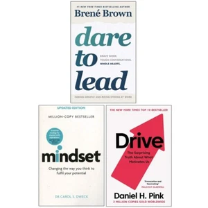 Dare to Lead Brené Brown, Mindset, Drive Daniel Pink 3 Books Collection Set - Picture 1 of 2